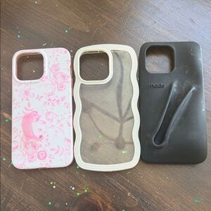 Phone Case Bundle of 3 I Phone 15 pro max